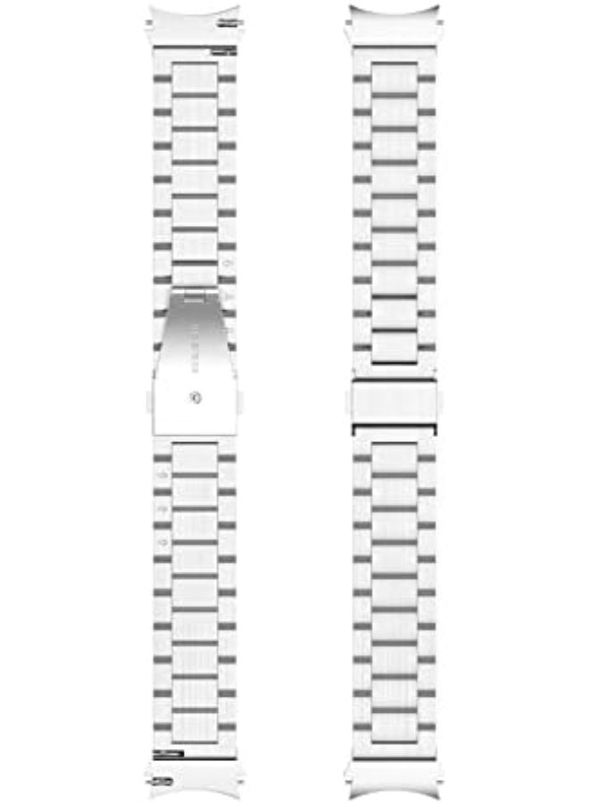 Metal Strap Compatible with Samsung Galaxy Watch 4/5/6 44mm 40mm/5 Pro 45mm/Galaxy Watch 4 44mm 40mm/4 Classic 46mm 42mm, 20mm Stainless Steel Replacement Watch Strap Band for Men - Image 3