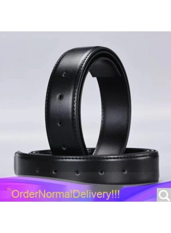 Genuine No-Head Belt - Special Price Automatic Buckle Top Layer Genuine Leather Belt for Men and Young Adults