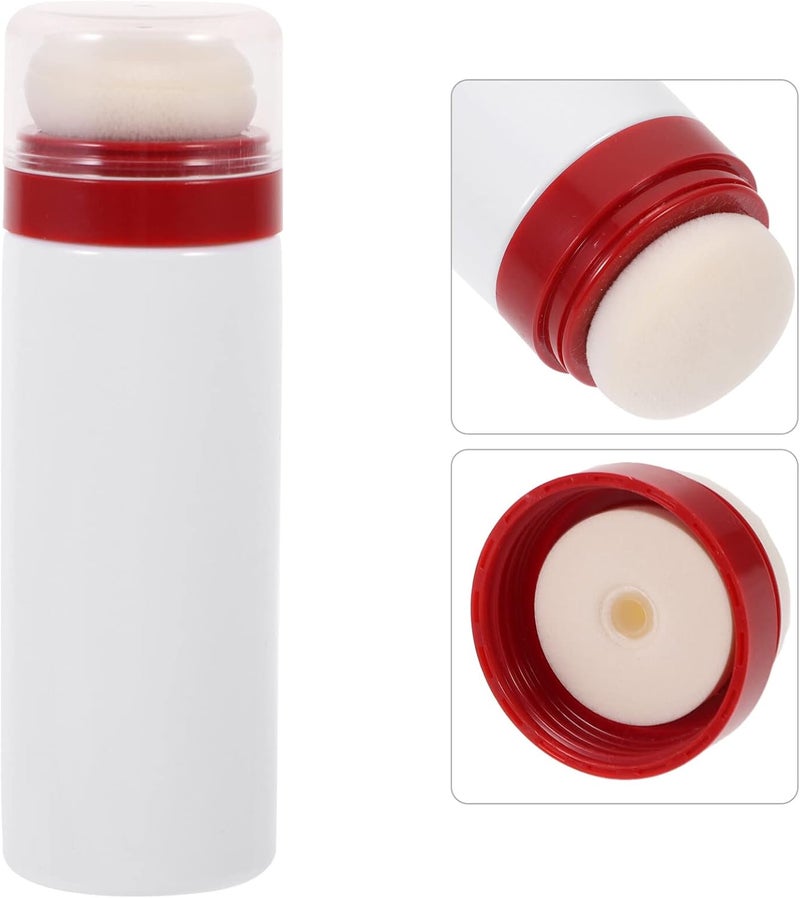 PACKOVE Powder Puff Box  Dispenser  Body  Talc Powder Container  Plastic White Toddler Bottle - Image 2