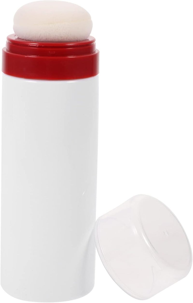 PACKOVE Powder Puff Box  Dispenser  Body  Talc Powder Container  Plastic White Toddler Bottle - Image 1
