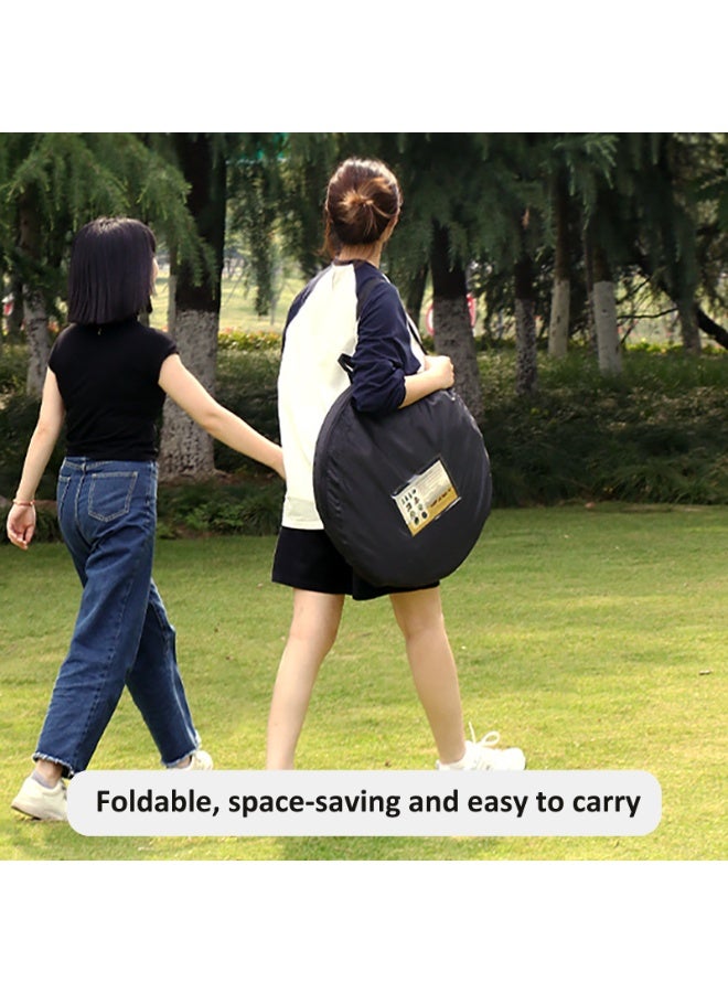 YY-ريشير خيمة استحمام قابلة للطي، 150 سم × 190 سم، مأوى خارجي قابل للطي يوفر الخصوصية مع نافذة للتخييم والشاطئ، خيمة حمام وغرفة تغيير ملابس محمولة - Image 3