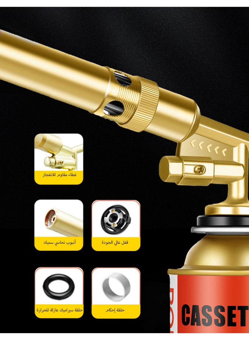 Brass Culinary Torch Head – Heavy-Duty Kitchen Flame Tool for Crème Brûlée, Baking & BBQ – Butane Gas Not Included  - Image 4