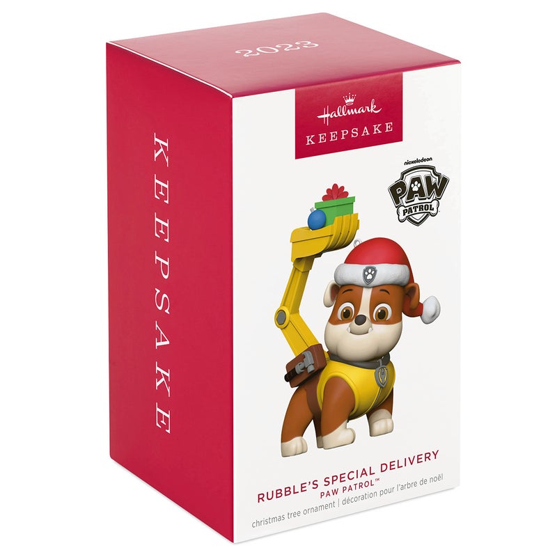 Hallmark Keepsake Hallmark Keepsake Christmas Ornament 2023  Paw Patrol Rubble's Special Delivery  Gifts for Kids - Image 3