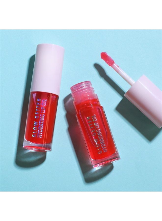 moira Glow Getter Hydrating Lip Oil (008, Juicy Red) - Image 1