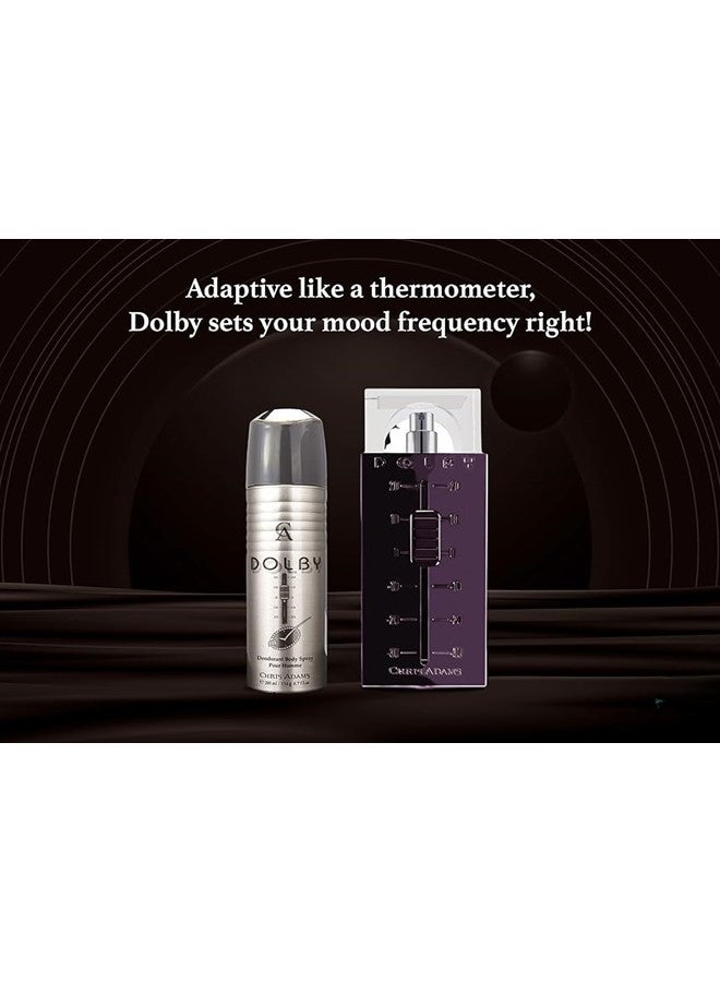 Chris Adams Dolby Eau De Parfum Gift Set for Men Long-Lasting 100ML EDP + 200ML Deodorant Bold, Modern & Masculine Fragrance Duo - Image 2