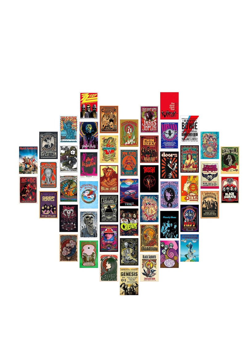 Y&D Minimalist Wall Art for Room Decor Aesthetic, 50Pcs Blush Collage Kit Aesthetic Pictures, Danish Pastel Decor, Preppy Bedroom Teen Girls Trendy Stuff