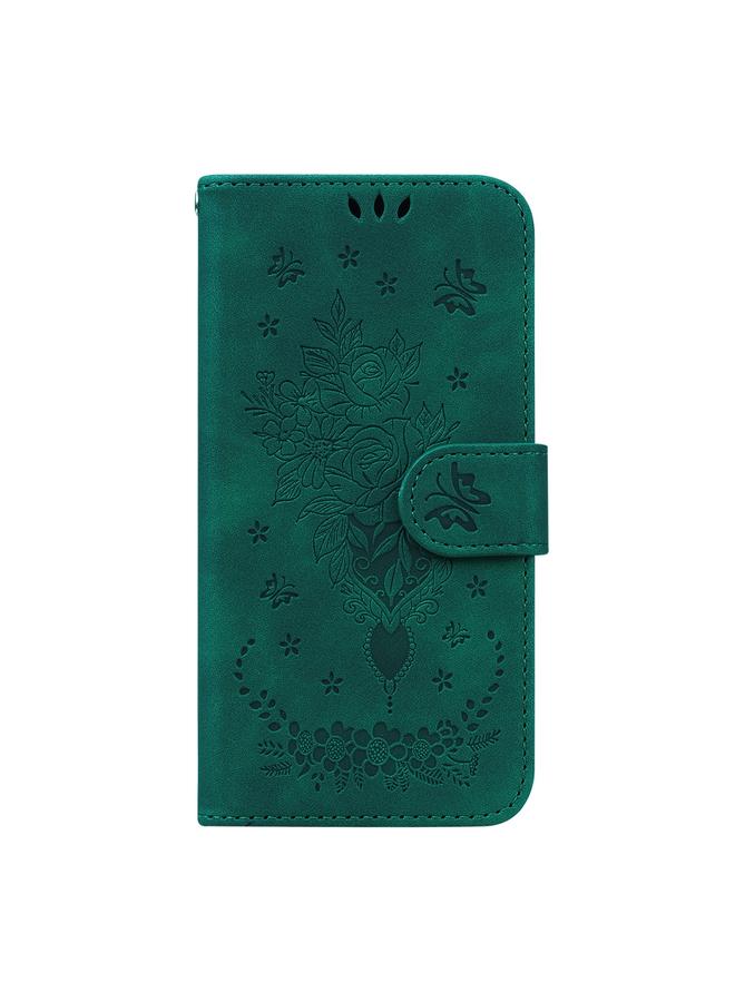 S-TOP Case For OnePlus Nord CE 2 Lite 5G Butterfly Rose Embossed Leather Phone Case - Image 2
