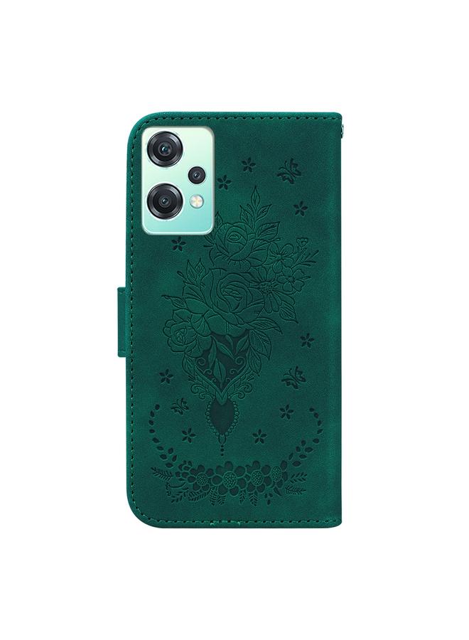 S-TOP Case For OnePlus Nord CE 2 Lite 5G Butterfly Rose Embossed Leather Phone Case - Image 3