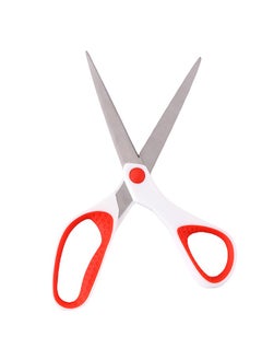 LAWAZIM Scissors-8inch Orange- Compact Lightweight Ambidextrous Sharp Cutting Tool Utility Scissors with Pointed Tip -Office Household Sewing Fabric Tailoring Embroidery Crafting Stationery and School  - Image 1