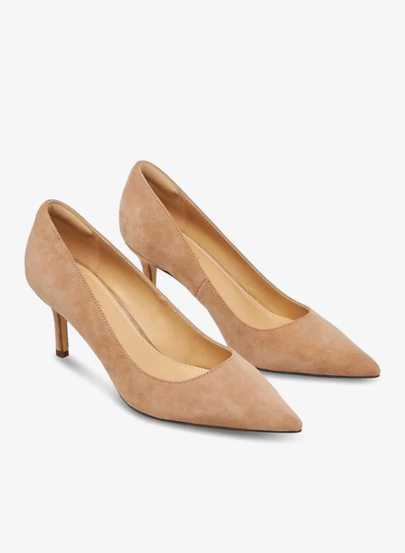 DUCHINI Women Stiletto Heel Leather Pumps