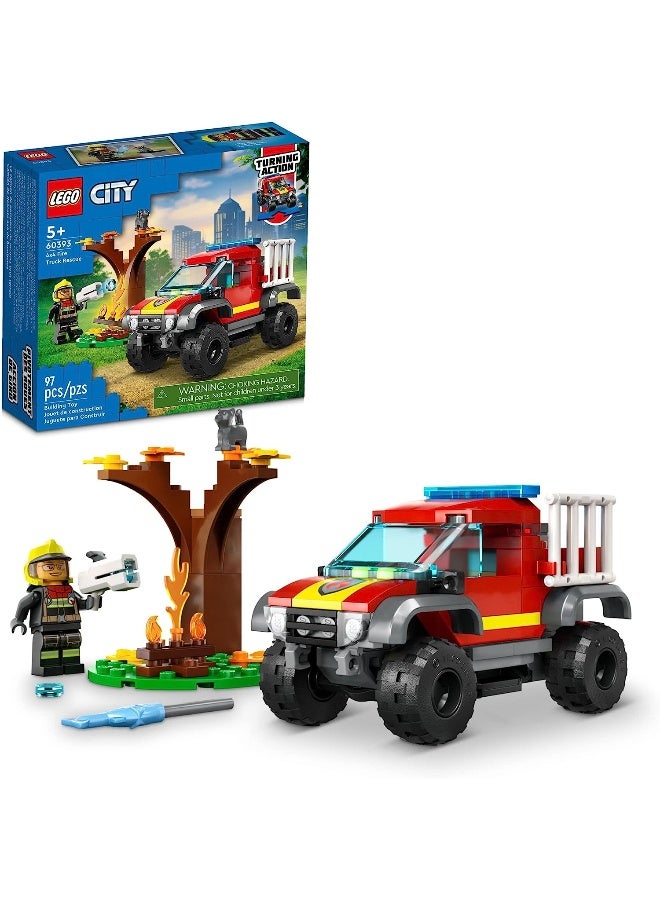 LEGO City 4x4 Fire Engine Rescue Truck 60393 - Image 1