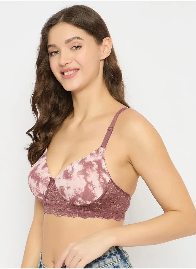 Clovia Multicolor Pack of 3 Padded Non-Wired Full Coverage Printed Bras