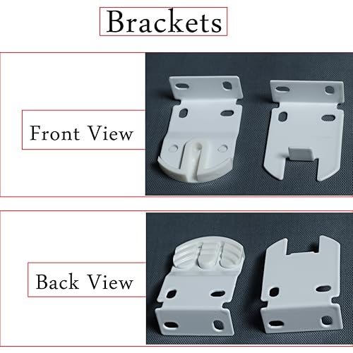GREEN DECOR - Roller Shade Accessory Set, Roller Blinds Connector 2 Clutch for 38 mm Tube Fitting Parts Repair Kit Complete with 2 Brackets, Corded Chain, End Cap, Screw and Wall Plug - Image 5