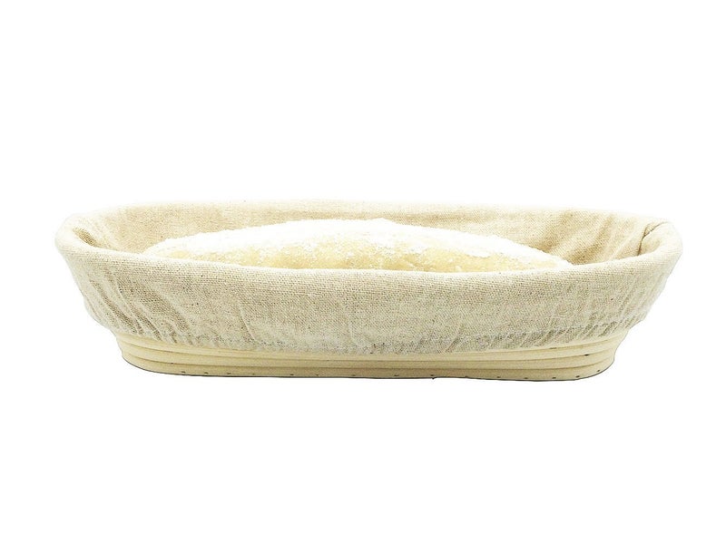BetterJonny Banneton Bread Proofing Basket, BetterJonny Sourdough Proofing Basket 11 inch Long Oval Banneton Basket Sourdough Starter Kit - Image 2