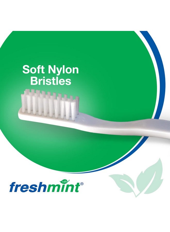 FRESHMINT (144 Pack Individually Wrapped 30 Tuft Soft Nylon Bristle Adult Toothbrush - Image 4