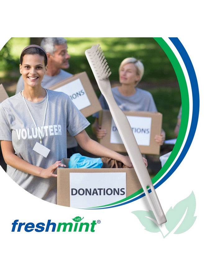 FRESHMINT (144 Pack Individually Wrapped 30 Tuft Soft Nylon Bristle Adult Toothbrush - Image 3