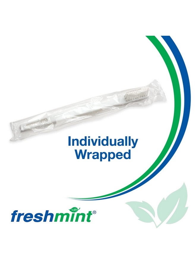 FRESHMINT (144 Pack Individually Wrapped 30 Tuft Soft Nylon Bristle Adult Toothbrush - Image 2