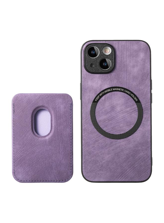 S-TOP Case For iPhone 14 Plus Retro Leather Card Bag Magnetic Phone Case - Image 3