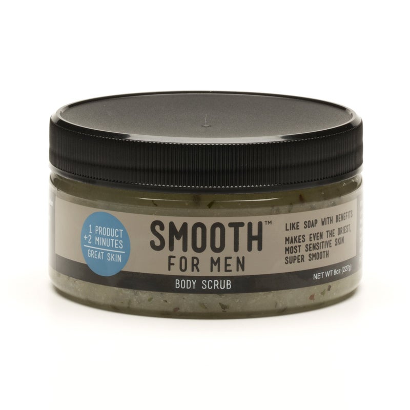 simple sugars Smooth for Men Eucalyptus Spearmint Body Scrub with Emu Oil - Formulated for Sensitive Skin - Dry Skin, Eczema, Psoriasis - Image 1