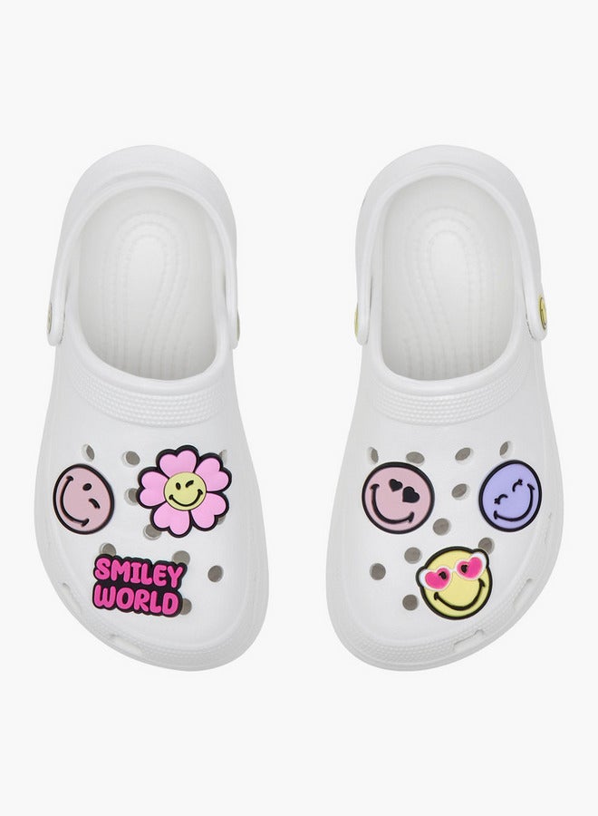 SMILEY Girls SmileyWorld Applique Clogs with Backstrap  - Image 1