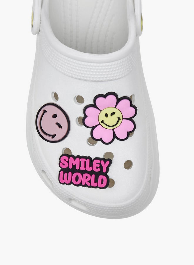 SMILEY Girls SmileyWorld Applique Clogs with Backstrap  - Image 4