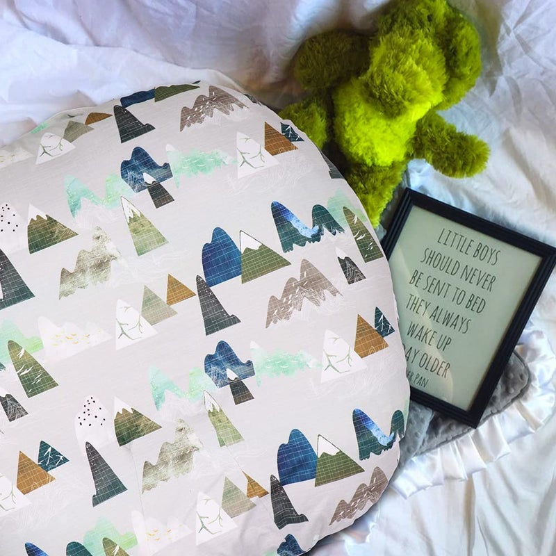 TANOFAR Mountains Newborn Lounger Pillow Cover, Lounger Cover for Boys Girls, Snugly Fit Infant Lounger for Baby, Infant Removable Slipcover, Breathable & Reusable (Lounger Pillow Not Included) - Image 5