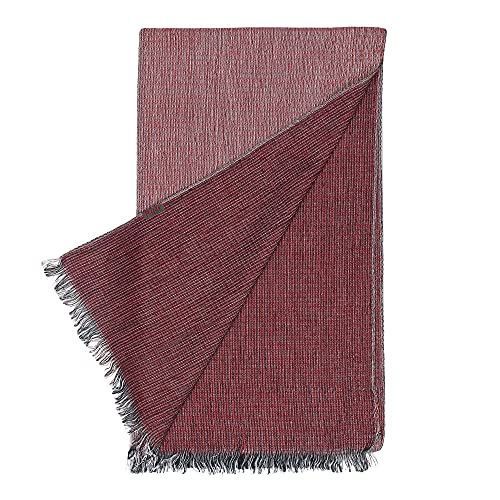 Flyer Women's stole/scarf Colour- Maroon Red & White stylish 100% soft viscose ethnic scarves pack of 1 ST-12 - Image 5