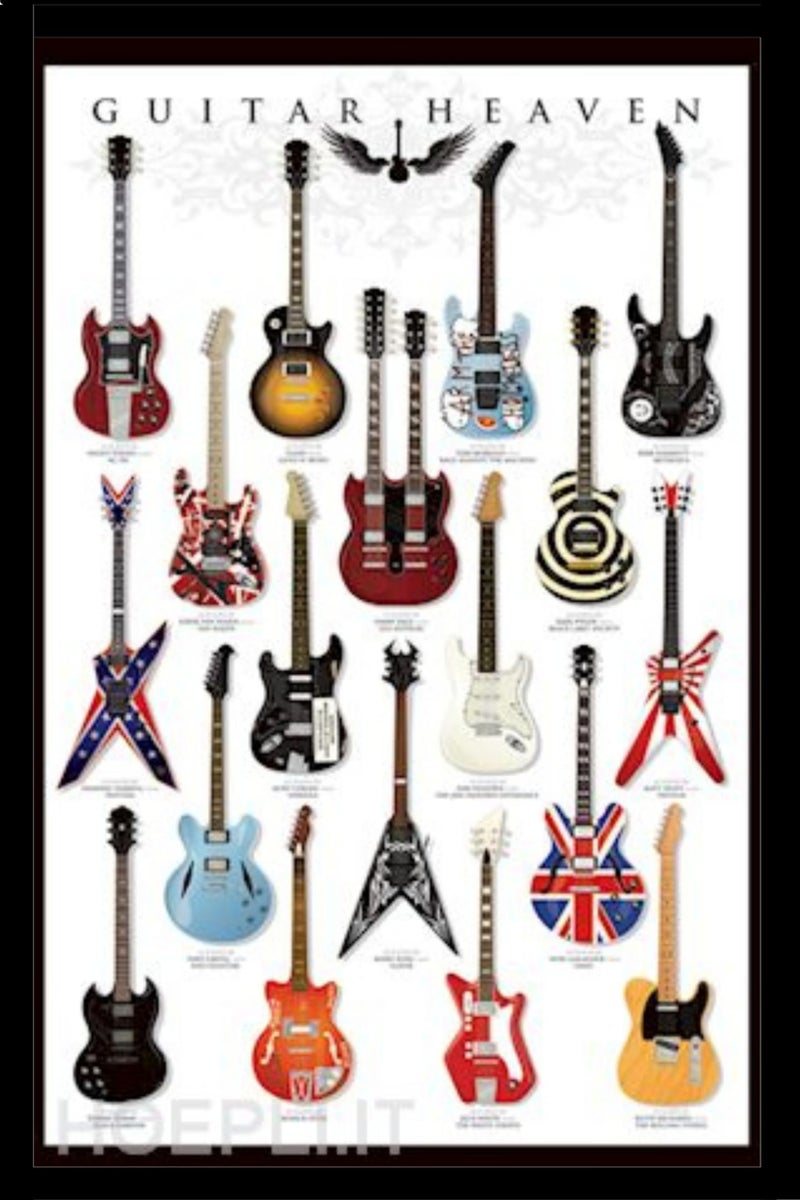 Frame to display artwork and photos GUITAR HEAVEN PP31967 size 61x91,5 cm.