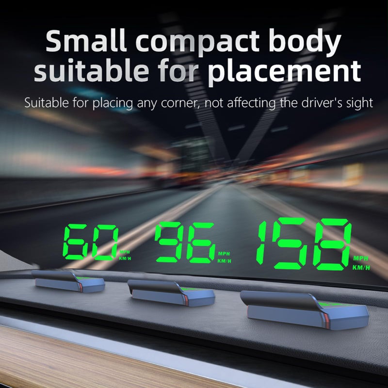AZIJYV Heads up Display for Cars Digital Speedometer for Car,Speedometer with Overspeed Warning & Auto Brightness Adjustment,Speedometer for car with Real-Time Speed Projection for All Vehicles - Image 4