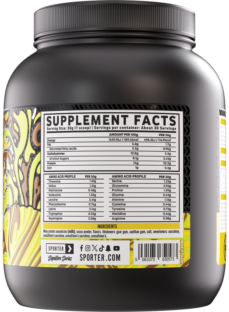 Sporter Whey Protein Powder - High Primary Source Protein 22.5 Grams for Muscle Building, Support & Recovery - Dubai Choco Gold - Image 2