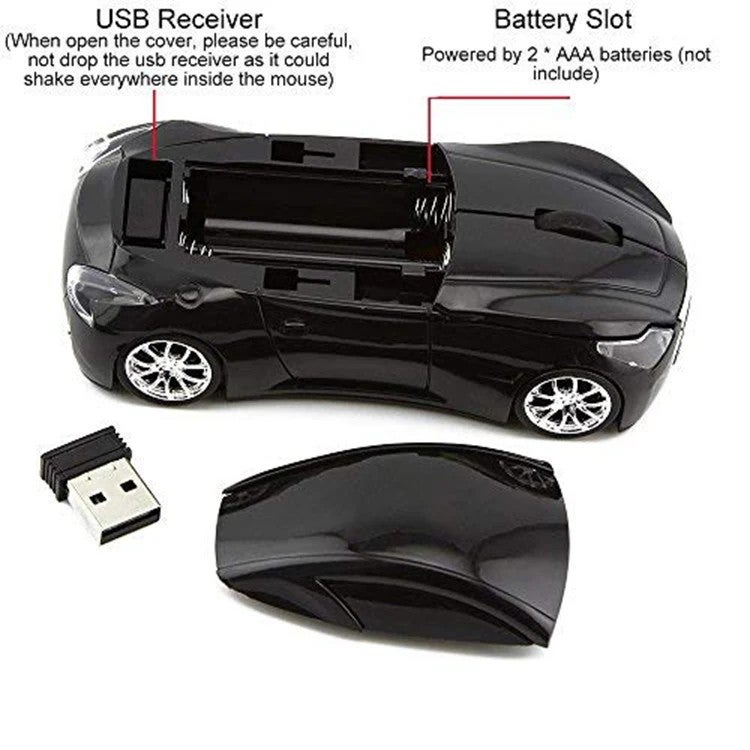 Y&D 2.4GHz 3D Car Shape Wireless Optical Mouse - Gaming Mouse with USB Receiver for PC Laptop - Image 5