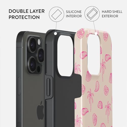 BURGA Unisex Phone Case for iPhone 15 ProMax – Dual-Layer Hybrid Design with Shock-Absorbing TPU & Durable Exterior, Scratch-Resistant Finish and Raised Bezel Edge for Screen Protection & Daily Use - Image 2