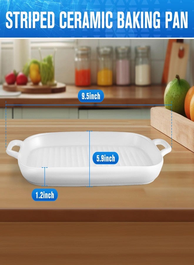 KAKO Microwave Bacon Cooker, Upgraded Large Microwave Bacon Tray - White Square Bacon Pan with Handle, Multi-Functional, 9.5"L x 5.9"W x 1.2"H Bacon Cooker for Microwave Oven - Image 2