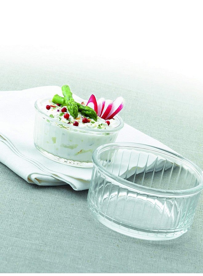 DURALEX طقم رامينكين من زجاج دوراليكس® فرنسا المقسى، 10 سم، 240 مل (4 قطع) | متين، آمن للاستخدام في الفرن، أقوى 3 مرات، آمن في غسالة الصحون | مقاوم للخدوش بشكل فائق - Image 4