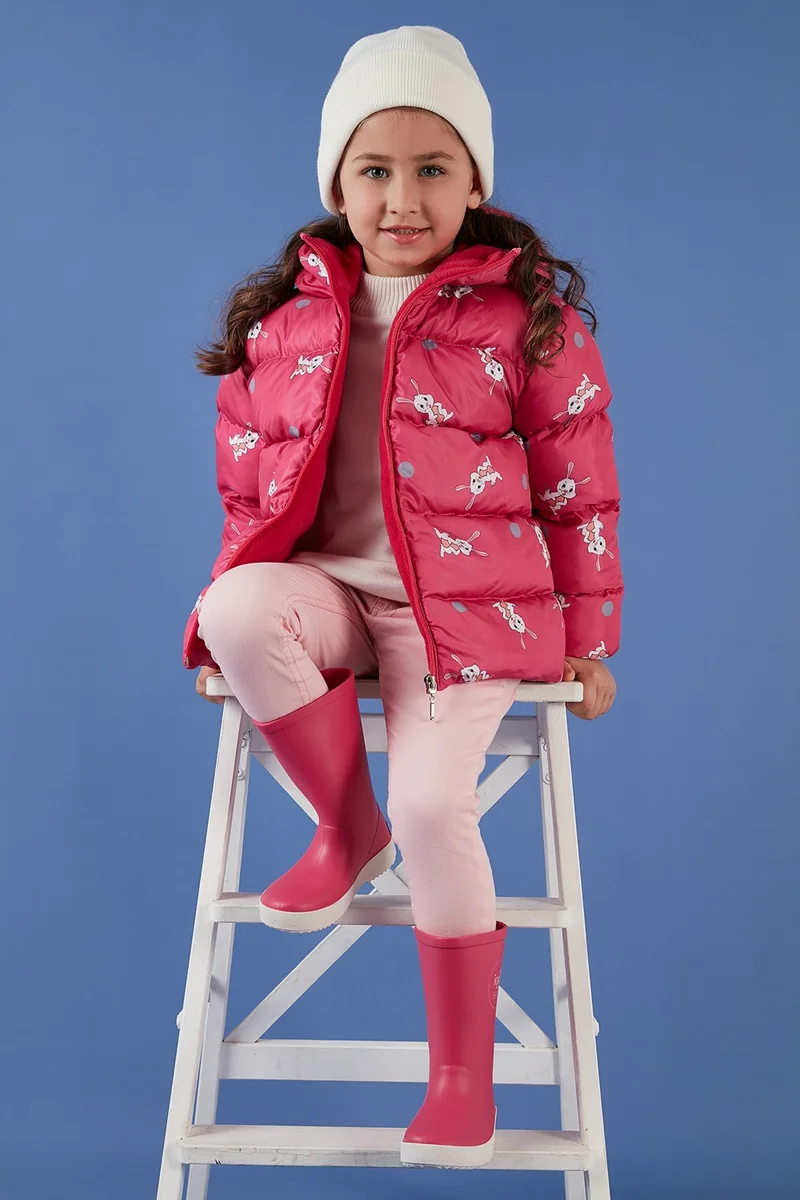 Lela Extra Padded Soft Fleece Hooded Puffer Coat Girls' COAT 5763001