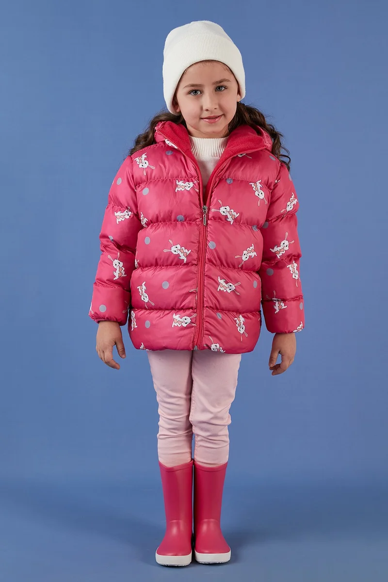 Lela Extra Padded Soft Fleece Hooded Puffer Coat Girls' COAT 5763001