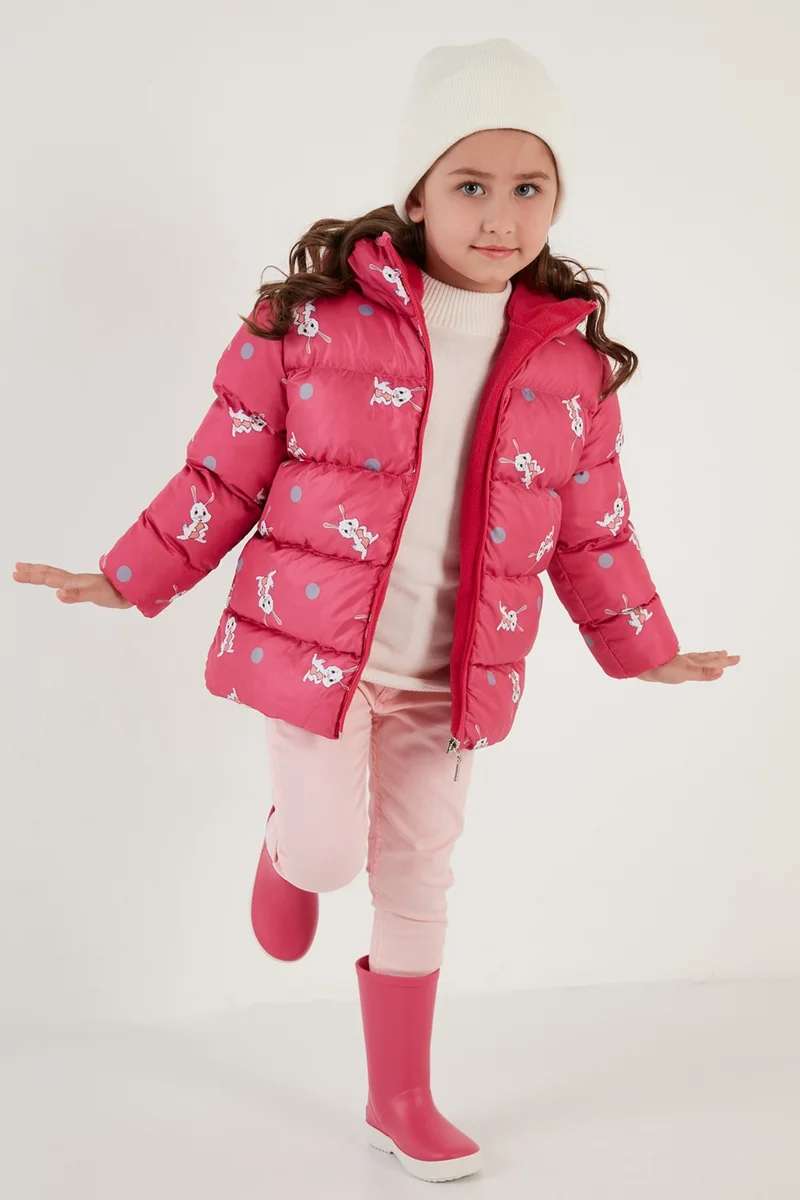 Lela Extra Padded Soft Fleece Hooded Puffer Coat Girls' COAT 5763001