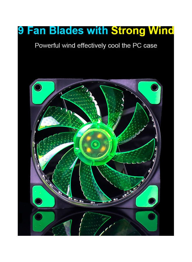 Loquat LED Cooler Fan Strong Wind Green  - Image 5