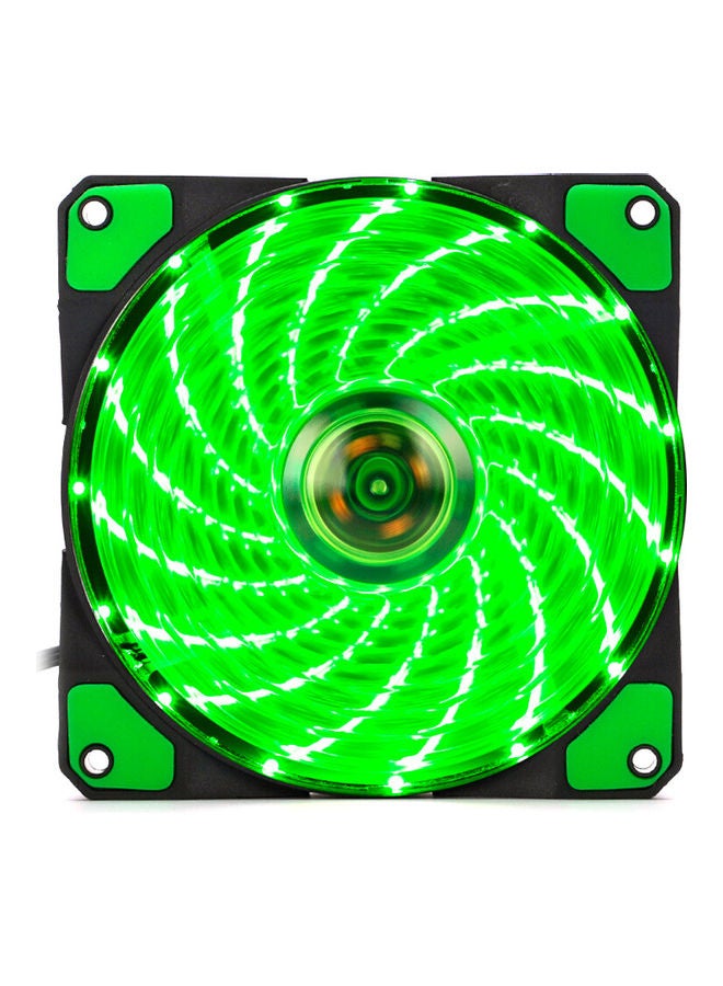 Loquat LED Cooler Fan Strong Wind Green  - Image 1