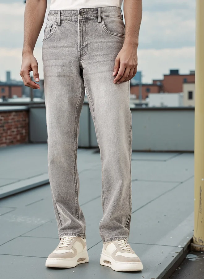 لي كوبر Lee Cooper Straight Fit Jeans with Pockets