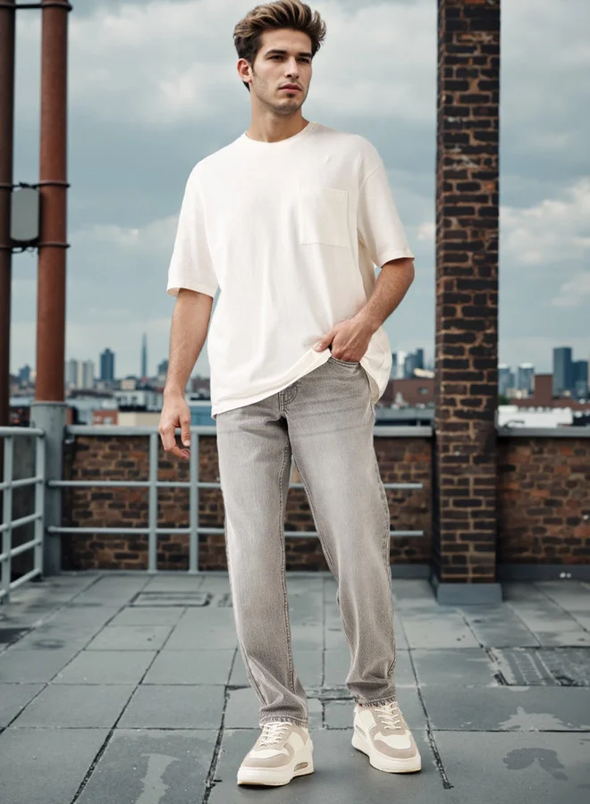 لي كوبر Lee Cooper Straight Fit Jeans with Pockets