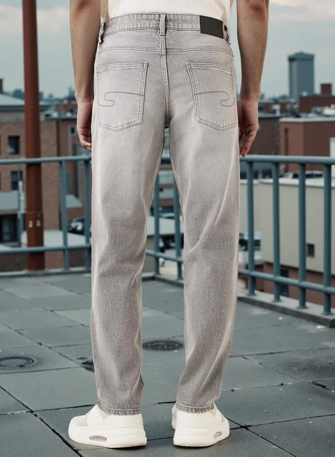 Lee Cooper  Lee Cooper Straight Fit Jeans with Pockets for Men | Best Price UAE