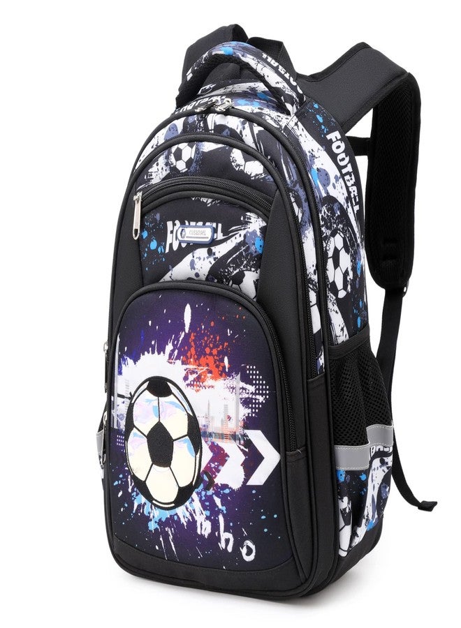 Cusangel Backpack for Boys Girls School Bookbags,Kindergarten Elementary Middle School Lightweight Waterproof Multifunctional Large Capacity for Backpack (16 inch Soccer Fun Prints) - Image 1