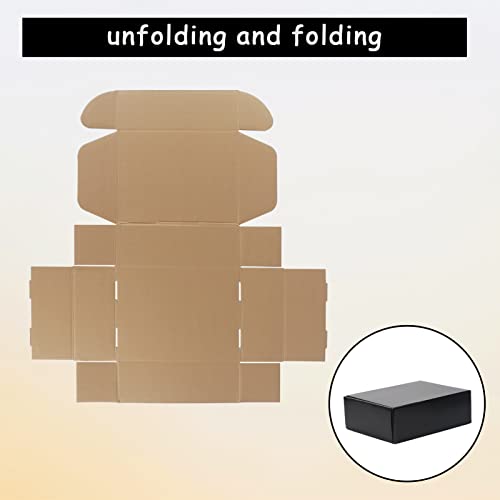 EXYGLO Shipping Cardboard Boxes for Small Business, Packing and Mailing, 12x9x4 - Pack of 20, Black - Image 4