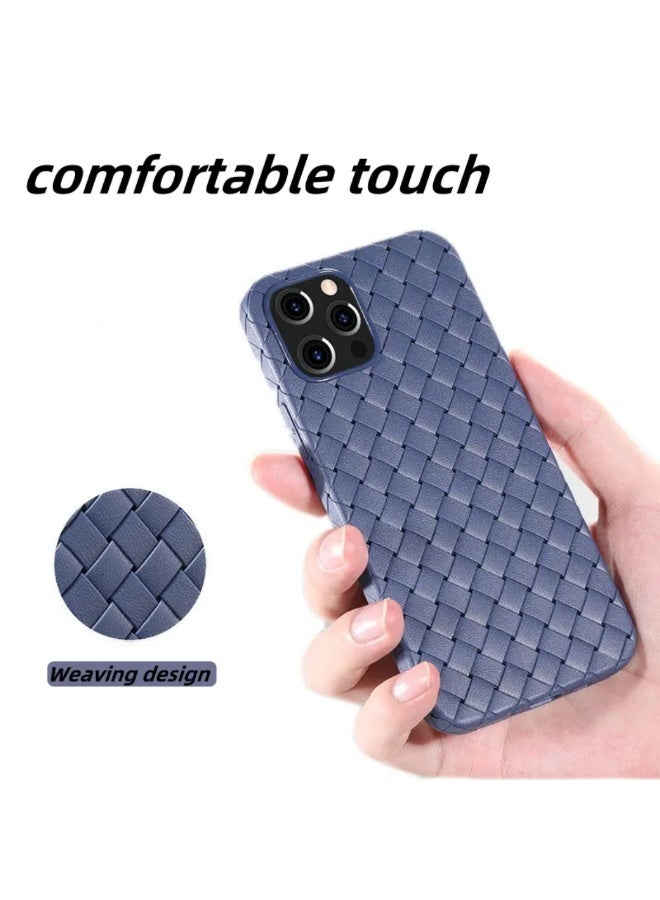 جراب لهاتف 16برو ماكس ، مصنوع من نسيج كامل، ملمس الجلد، أداة مبتكرة تجمع بين الحماية القصوى والتصميم الأنيق، باستخدام مواد عالية الجودة وتقنيات متقدمة، اللون: (أزرق) - Image 5