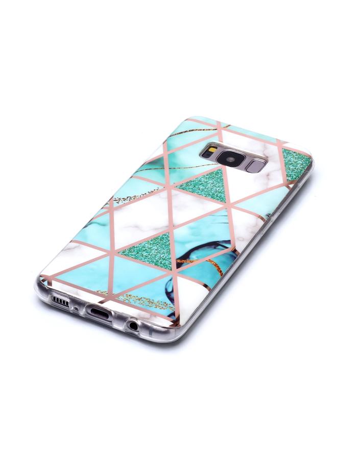 اس-توب جراب لهاتف Galaxy S8 بنمط رخامي مطلي بالبلاستيك الحراري الناعم - Image 3