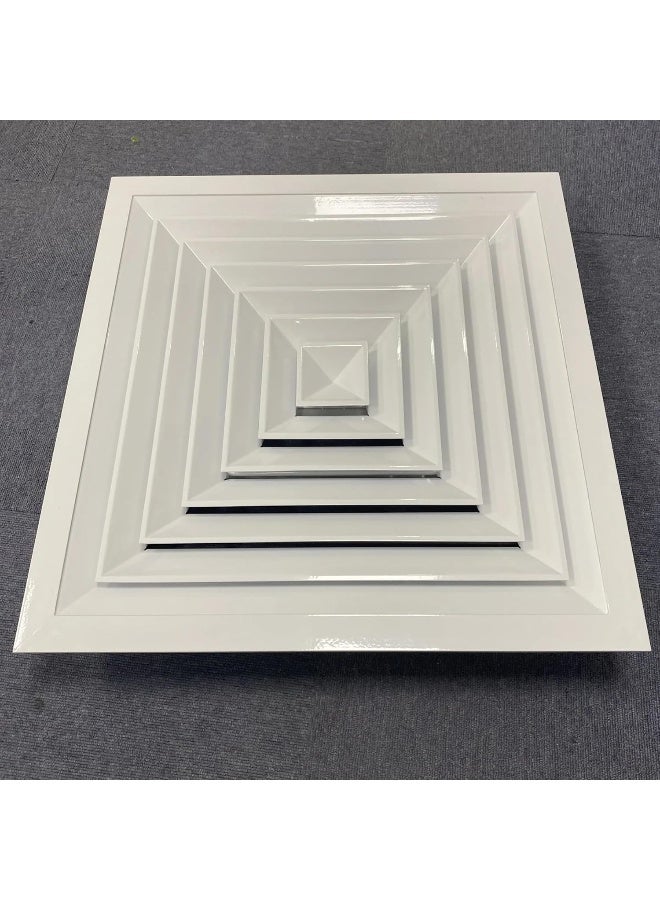 Biella Aluminum Air Supply & Return Diffusers – Square Ceiling Ventilation Solutions for Studios, Hospitals, Theaters, Classrooms, and Office (SUPPLY (6 INCH X 6 INCH)) - Image 5