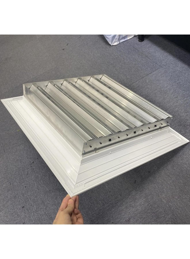 Biella Aluminum Air Supply & Return Diffusers – Square Ceiling Ventilation Solutions for Studios, Hospitals, Theaters, Classrooms, and Office (SUPPLY (6 INCH X 6 INCH)) - Image 4