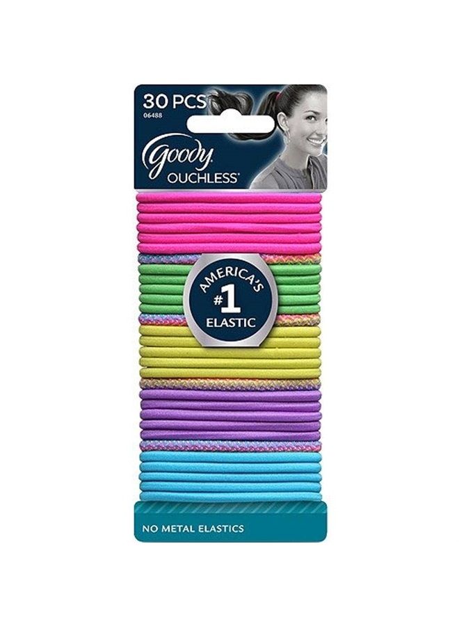 Goody WoMens Ouchless Braided Elastics, Neon Tribal, 30 Count