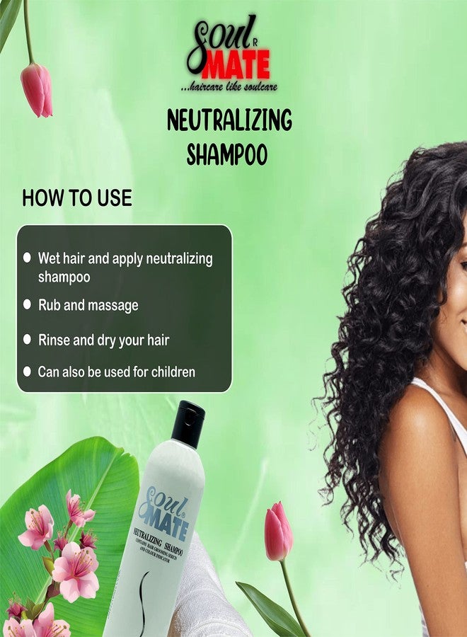SOUL MATE Neutralizing Shampoo After Relaxer For Men & Women | 15.2oz | Color Indicator | Protects Color Treated Hair & Scalp - Image 4